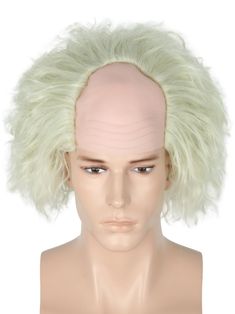 PRICES MAY VARY. Material:Grass green clown wig for Bald cap cosplay is made of high quality synthetic fibre. Soft and comfortable. Natural like real hair. Package: 1 wig, 1 net cap. The stretchable net cap fits most people's heads. Simple care can make your wig look new. Occasion: This wig is based on a popular film character. Made to the exact shape of the character so you look just like him! Great for Halloween, role-playing, fancy dress parties, costumes and concerts. Note: Due to the fact t Men's Wigs Hair, Mens Wigs Party, Funny Wigs For Men, White Hair Wigs For Men, Man Bun Wigs, Gorgeous Men Wigs & Hair Extensions, Wigs For White Men, Short Fluffy Hair Wigs, Ranboo Wig