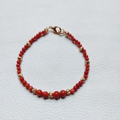 Italian Coral Bracelet, 100% Natural Italian Red Coral Bracelet, Red Coral Handmade Charming Bracelet, Coral Smooth Beads Bracelet... Gemstone : Natural Red Coral  Bracelet Weight : 16.80 Carat   Bracelet Length;- 7 Inches  Color : As Seen In Picture Payment policy We accept the payment via PayPal only. Shipping policy We Ship the item as per our shipping policy once we receive the payment. We understand that getting your items quickly is important to you, so we make every effort to process your Elegant Red Coral Beaded Bracelets For Gift, Elegant Red Coral Beaded Bracelet Gift, Elegant Red Coral Beaded Bracelets With Round Beads, Gold Red Coral Bracelets As Gift, Gold Bracelets With Red Coral As Gift, Elegant Red Stretch Bracelet With Gemstone Beads, Gold Red Coral Bracelets For Gifts, Elegant Red Coral Beaded Bracelets, Gold Red Coral Bracelet As A Gift