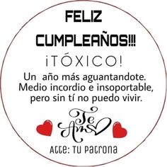 a label with the words feliz cumpleanos in spanish