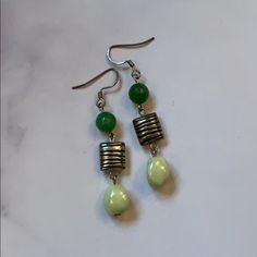 Rustic Style Handmade By Me! Bundle To Save! Style Earrings! Green Earrings For Spring, Green Casual Earrings For Spring, Casual Green Earrings For Spring, Casual Hypoallergenic Jewelry For Spring, Spring Casual Hypoallergenic Jewelry, Casual Hypoallergenic Spring Jewelry, Green Dangle Earrings For Spring, Spring Green Dangle Earrings, Casual Green Dangle Jewelry