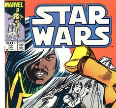 the cover to star wars comic book, featuring an image of a woman with yellow gloves