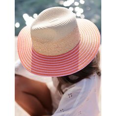 Ensure your face stays shaded this summer with Shiraleah's Armida Hat. Made from a natural paper straw base, this trendy beach hat features a chic orange and pink stripe design on the rim that can match any outfit. Pair with other items from Shiraleah to complete your look! Adjustable Orange Sun Hat For Vacation, Orange Summer Sun Hat For Vacation, Casual Orange Sun Hat For Vacation, Adjustable Orange Straw Hat For Summer, Orange Brimmed Sun Hat For Vacation, Orange Brimmed Straw Hat For Beach, Adjustable Orange Sun Hat For Summer, Orange Brimmed Sun Hat For Summer, Orange Wide Brim Sun Hat For Spring