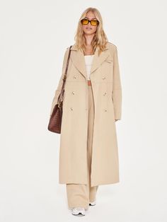 Everyone should have this Extro&Vert Women‘s Belted Trench Coat in their wardrobe. Versatile, structured, classic and ready for all sorts of weather conditions. Cut mid-length, this belted trench coat has the ability to make every outfit feel elevated and polished. Crafted with double-breasted button fastening, military shoulder epaulettes and belted waist. Model: Height 5’9“ / Bust 32½B / Waist 25” / Hips 37“ / UK Size 8. Designed in the UK. Dry clean only. Small: UK 6 - 8 / US 2 - 4Medium: UK Shoulder Epaulettes, Chic Wardrobe, Jumpsuit Skirt, Belted Trench Coat, Dress Trousers, British Indian, Top Coat, Bosnia And Herzegovina, Weather Conditions