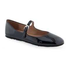 Step into sophisticated style with these Aerosoles Perry women's Mary Jane flats. Click this FOOTWEAR GUIDE to find the perfect fit and more! Step into sophisticated style with these Aerosoles Perry women's Mary Jane flats. Click this FOOTWEAR GUIDE to find the perfect fit and more! FEATURES Mini organic mono link buckle detail Foam footbed for all day comfort Durable rubber outsole Slip-on for easy on and offDETAILS Patent faux leather upper Synthetic lining and midsole TPR outsole Round toe Bu Elegant Black Flat Mary Janes, Flat Mary Janes With Rubber Sole For Work, Black Ballet Flats With Rubber Sole For Work, Modern Black Ballet Flats With Removable Insole, Modern Ballet Flats With Rubber Sole And Round Toe, Mary Jane Flats For Work, Black Ballet Flats With Textured Sole, Modern Round Toe Ballet Flats, Black Patent Leather Flats With Rubber Sole