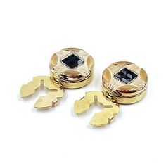 Easy way to use Cufflinks...  Thanks to its clip-on structure, Snap-on Cufflinks will provide you convenience without the need for a hole in the sleeve of the shirt and will add elegance to you with its original designs. It is made of brass material. Fading - Does not tarnish Elegant Adjustable Clip-on Earrings For Formal Occasions, Screw Back Cufflinks For Wedding, Gold Clip-on Cufflinks For Business, Vintage Screw Back Cufflinks As Gift, Luxury Gold Clip-on Cufflinks, Vintage Gold Cufflinks With Screw Back, Mens Valentines Gifts, Gold Cufflinks, Small Bouquet