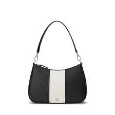 With its curved silhouette and luxurious solid finish, LAUREN Ralph Lauren® Crosshatch Leather Medium Danni Bag is a sophisticated accessory that you'll reach for again and again. A removable, adjustable shoulder strap offers versatility, while a polished 'LRL' logo at the front offers a heritage-inspired finish..Crafted from cow leather..Top zippered closure..One exterior slip pocket and one interior slip pocket and zippered pocket each..Polyester lining..Imported..Please note, the hardware color and interior lining may differ from the color shown in the photo..Measurements: Bottom Width: 10 in Depth: 2 in Height: 7 1/4 in Strap Length: 21 1/4 in Handle Drop: 8 3/4 in Weight: 15.75 oz Classic Crossbody Shoulder Bag With Arcuate Strap, Elegant Leather Shoulder Bag With Arcuate Strap, Elegant Baguette Bag With Silver-tone Hardware For Everyday Use, Classic Evening Shoulder Bag With Arcuate Strap, Elegant Baguette Satchel Bag With Silver-tone Hardware, Formal Shoulder Bag With Arcuate Strap, Luxury Travel Shoulder Bag With Arcuate Strap, Elegant Satchel Shoulder Bag With Arcuate Strap, Ralph Lauren Bags