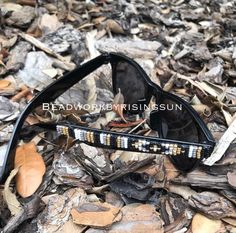 Black and Gold (University of Central Florida colors) Hand Beaded Native American Style Beaded Sunglasses - Made to Order Beaded Sunglasses, University Of Central Florida, Native American Style, Style Sunglasses, Native American Fashion, Central Florida, Hand Beading, Gold Beads, Eyewear Sunglasses