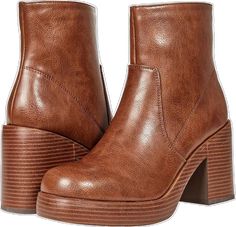 Trendy Wedge Boots For Fall, Fall Ankle Wedge Boots With Stacked Heel, Leather Moto Boots With Chunky Platform For Fall, Chunky Platform Boots For Fall, Chunky Leather Moto Boots For Fall, Trendy Chunky Moto Boots For Fall, Fall Chunky High Ankle Platform Boots, Synthetic High Ankle Wedge Boots For Fall, Chunky High Ankle Platform Boots For Fall