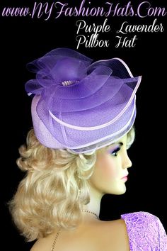 Women's Pillbox Hat, Choose Color Structured Crown Hats For Events, Fitted Costume Hat With Curved Brim For Events, Fitted Brimmed Cloche Hat For Wedding, Fitted Hat With Structured Crown For Events, Fitted Costume Hats And Headpieces For Spring Weddings, Fitted Costume Hat For Spring Weddings, High Crown Costume Hats And Headpieces For Spring Wedding, Fitted Top Hat With Short Brim For Events, Fitted Wide Brim Headpiece For Events