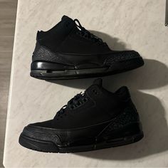 Jordan Black Cat 3’s Size 12 Men’s Still Wearable Jordan Black Cat, Jordan 3 Black, Jordan 3 Retro, Air Jordan 3 Retro, Jordan Black, Air Jordan 3, 12th Man, Jordan 3, Jordans For Men