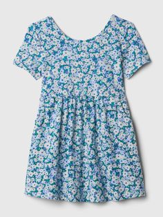 Soft cotton dress.  Crewneck.  Short sleeves.  Front slant pockets.  Certain styles have allover print.  Straight silhouette with an easy fit.  Hits above the knee. Soft Cotton Dress, Dress Light Blue, Baby Gap, Mix N Match, Skater Dress, Above The Knee, Cotton Dress, Toddler Boys, Cotton Dresses