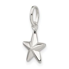 Sterling Silver Polished Finish Star Charm Pendant Average Weight 0.91GM, Width of Item 12MM Yellow Pearl Earrings, Brown Pearl Earrings, Birthday Pendant, Tiger Eye Earrings, Seahorse Pendant, Bone Pendant, Pearl And Diamond Earrings, Heart Pendant Diamond, Stylish Earring