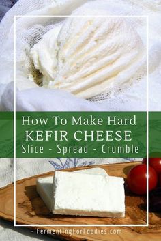 how to make hard kefir cheese slice - spread crumble with tomatoes on the side