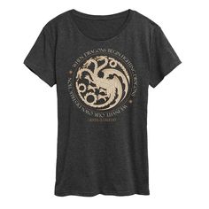 She will love showing off her style with this Women's House of the Dragon Dragons Begin Fighting Graphic Tee. FEATURES Short sleeves CrewneckFABRIC & CARE Solid Color: Cotton ; Heather Colors: Cotton/Polyester Machine wash Imported Size: Medium. Color: Heather Charcoal. Gender: female. Age Group: adult. House Of The Dragon Dragons, House Of The Dragon, How To Show Love, The Dragon, Her Style, Gender Female, Heather Grey, Age Group, Graphic Tees