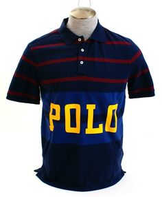 Free Shipping Within The USA!!! Men's Polo Ralph Lauren Signature Blue Short Sleeve Classic Fit Polo Shirt Gender: Men Brand: Polo Ralph Lauren Style: Short Sleeve Polo Shirt Style #: 710752861001 Color: Blue/Burgundy Stripes - Yellow Print Fit: Classic Fit (3) Button Polo Neckline Ribbed Knit Collar & Cuff Trim "POLO" Boldly Printed in Yellow on the Front 100% Cotton ***Measurements Available Upon Request International Buyers Please Note: Combined Shipping with Multiple Purchases Based on the W Polo Shirt Style, Ralph Lauren Style, Yellow Print, 4 Life, Knit Collar, Short Sleeve Polo, Mens Polo Shirts, Polo Shirts, Blue Shorts