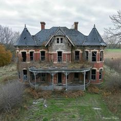 an old abandoned house in the middle of nowhere