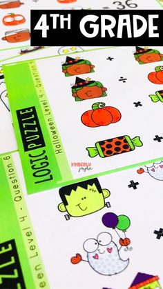 Ignite your 4th grader's inquiry and critical thinking skills this Halloween! Our Gifted & Talented Halloween Math Activities and Logic Puzzles designed specifically for Year 4 are not just fun but an essential enrichment tool. Unleash their potential & make learning a thrilling adventure! Logic Problems, Fourth Grade Resources