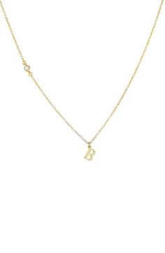 A small, dangling initial pendant on a crystal-accented chain brings a personalized touch to your look—it also makes a great gift for a loved one. 16" length; 2" extender Lobster clasp closure Goldtone plate/glass Imported B Necklace, Boyfriend Necklace, Initial Necklace Gold, Initial Pendant Necklace, 2023 Christmas, Gold Initial, Initial Pendant, Personalized Necklace, Dream Clothes