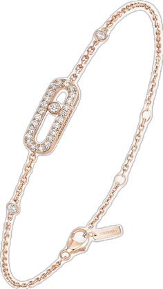 Luxury Pink Gold Bracelet, Luxury Brilliant Cut Diamond Chain Bracelet, Luxury Rose Gold Diamond Bracelet With Pave Setting, Luxury Diamond Chain Bracelet With Brilliant Cut, Rose Gold Cubic Zirconia Chain Bracelet, Rose Gold Cubic Zirconia Chain Bracelet Fine Jewelry, Fine Jewelry Rose Gold Cubic Zirconia Chain Bracelet, Luxury Rose Gold Diamond Jubilee Bracelet, Rose Gold Diamond Chain Bracelet