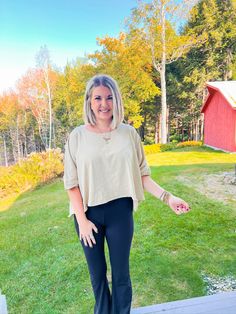 This boho-chic top brings a relaxed vibe with its oversized fit, perfect for cozying up at a weekend brunch or making a casual statement at a fall festival. Its neutral hue makes it versatile for pairing with everything from barrel jeans to a playful tennis skirt. Try adding a splash of color with vibrant accessories and layered necklaces for a pop that takes your Friday outfit from simple to standout. With its shorter front and longer sides, this top is all about that laid-back, put-together lo Trendy Slouchy Tops For Everyday, Chic Oversized Fall Tops, Relaxed Everyday Tops For Fall, Relaxed Tops For Casual Fall Gatherings, Relaxed Fall Tops For Casual Gatherings, Chic Relaxed Fit Tops For Fall, Effortless Tops With Shirttail Hem For Fall, Effortless Fall Tops With Shirttail Hem, Oversized Versatile Tops For Spring