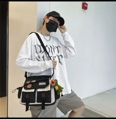 NEW STYLE Harajuku Men Nylon Crossbody Bags for Women Messenger Bag Girls School Book Bags Youth Canvas Handbags Shoulder Bag Sac Bolsas [Update 20240729] Harajuku Style Travel Shoulder Canvas Bag, Harajuku Style Canvas Shoulder Bag For Travel, Harajuku Style Shoulder Canvas Bag For Travel, Harajuku Style Travel Canvas Shoulder Bag, Streetwear Canvas Bags With Pockets, White Large Capacity Shoulder Bag For Streetwear, Sporty White Shoulder Bag For Streetwear, White Sporty Shoulder Bag For Streetwear, Harajuku Style Large Capacity Nylon Bag