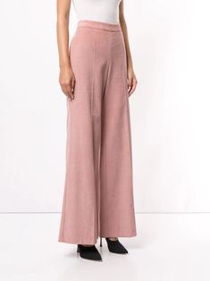 Macgraw Rebellion Trousers - Farfetch Bell Bottom Pants, Flare Trousers, Pink Pants, Silk Organza, Pink Cotton, Black Silk, Wide Leg Trousers, Sale Design, Dress Patterns