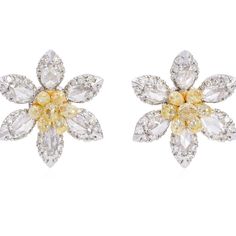 Just sold these 5 carat stunning canary white diamond earrings for under $5000 . We make every piece in our own studio using the finest gemstones diamonds and jewelry artists! Pls contact us at +1-714-924-2732 for free consultation and estimate!! Luxury Diamond Cluster Earrings In Flower Shape, Luxury Flower Shaped Diamond Earrings, Luxury Flower Shaped Diamond Earrings With Accents, Luxury Flower-shaped Diamond Earrings With Accents, Wedding Flower-shaped Diamond Earrings With Single Cut Diamonds, Wedding Flower-shaped Diamond Earrings, Luxury Brilliant Cut Flower-shaped Earrings, Luxury White Marquise Diamond Earrings, Luxury Cubic Zirconia Flower-shaped Earrings