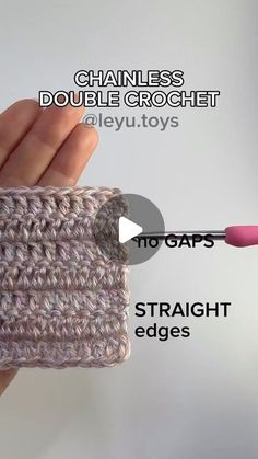 the crochet pattern is shown with instructions for how to crochet it