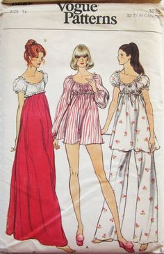 Vintage Clothes 70s, Vintage Clothes Patterns, Pants Sewing, Pants Sewing Pattern, Vogue Sewing, 1970s Fashion, Moda Vintage, Vintage Vogue