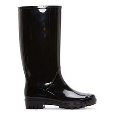 Every closet needs a chic pair of rain boots to brighten up rainy days, such as these St. John's Bay Winthrop water-resistant boots for women. With a patent-effect finish, these high pull-on boots have a small block heel that is perfect for navigating the rain in style. Wear over slim-fit jeans with a sweater. Features: Lug Sole, Water ResistantClosure Type: Pull OnShaft Circumference: 17 InchesBoot Shaft Height: 16 InchesShoe Heel Height: 1/2 InchUpper/Outer Base Material: 100% PvcShoe Lining … Insulated Round Toe Rain Boots For Rainy Season, Waterproof Rain Boots With Round Toe, Slip-resistant Rain Boots With Round Toe, Rain Boots For Rainy Season With Round Toe, Waterproof Rain Boots For Rainy Season, Weatherproof Boots For Rainy Season, Knee-high Waterproof Rain Boots For Winter, Winter Waterproof Knee-high Rain Boots, Waterproof Knee-high Rain Boots For Winter