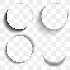 three white circles on a transparent background