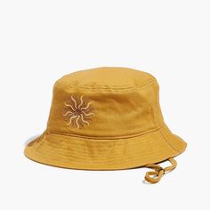 Never Worn! Mustard Yellow Bucket Hat. Runs Small. Faint Dark Marks (Never Worn So Must Be From The Manufacturer). In Honor Of The Cliffs And Canyons Of Zion National Park, Madewell And Parks Project Have Teamed Up On A Limited-Edition Collection. Featuring A Custom Sun Graphic By Bailey Elder, This Unisex Canvas Bucket Hat Has An Adjustable Chin Strap. And, Bonus: To Support Parks Project's Ongoing Mission, Madewell Donated $10,000 To Zion Forever To Help Preserve The Must-Hike Destination's Na Yellow Bucket Hat, Oc Fashion, Parks Project, Sun Graphic, Madewell Accessories, Harry Potter Outfits, Dark Mark, Zion National Park, Madewell Denim