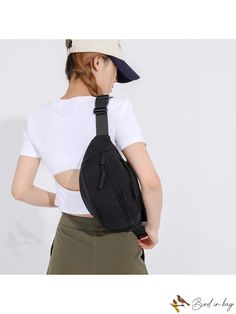 BirdinBag - Womens Zipper Shoulder & Crossbody Bag - Sleek and Functional Design Multifunctional Solid Bag With Zipper Closure, Outdoor Pouch Shoulder Bag With Zipper Closure, Trendy Shoulder Bag For Outdoor Activities With Zipper Pocket, Versatile Shoulder Bag For Outdoor Activities, Casual Shoulder Chest Bag With Zipper Closure, Casual School Pouch With Zipper Closure, Versatile Pouch Shoulder Bag For Outdoor, Solid Color Shoulder Bag With Zipper For Outdoor, Versatile Bags With Zipper Pocket For Outdoor Activities