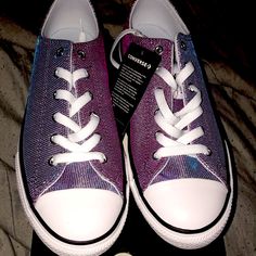 Brand New Never Been Worn If You Wear A 8 In Boys Then You Can Wear A Size 6 In Girls!! Transition Color Goes From Purple To Silver!! Girls Transition, Shoes Brand, Womens Converse, Converse Shoes, Chuck Taylors, Shoe Brands, Womens Shoes Sneakers, Converse, Shoes Sneakers