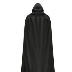 a black cloak with a hood on it