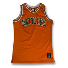 👕 Our Florida A&M University Rattlers Orange Buckets Jersey is constructed from polyester and is breathable and durable so you can wear it all day. High-quality The Men's Orange Florida A&M Rattlers Basketball Jersey has the Rattlers' signature orange hue along with eye-catching designs and accents that set it apart from the competition. Movement is made simple by its lightweight, breathable design. To accommodate diverse body shapes, the jersey is offered in a variety of sizes. 👕 This Fashion Moisture-wicking Sleeveless Vest For Outdoor Activities, Collegiate Sleeveless Breathable Tops, Breathable Sleeveless Collegiate Tops, Orange Sleeveless Sports Tank Top, Breathable Sleeveless Vest For Outdoor Activities, Collegiate Sleeveless Tank Top For Sports, Sleeveless Nylon Sports Vest, Sleeveless Sports Vest For Sports Events, Outdoor Sleeveless Nylon Activewear