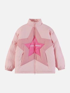 TALISHKO™ - Star Patchwork Gradient Winter Coat Star Patchwork, Patchwork Coat, 90s Grunge, Mein Style, Grunge Style, Mode Streetwear, Y2k Aesthetic, Y2k Fashion, Mode Inspiration