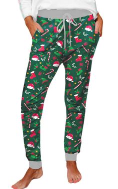 PRICES MAY VARY. Lounge Pants Material - Ultra Soft Cotton Blend, Cozy, Breathable and Lightweight Material with Stretch. Machine Washable, Wash in Cold Water and Dry on Low Heat Christmas Pajama Pants Features - High Waisted, Elastic Waistband, Adjustable Drawstring, Two Side Pockets, Tapered Secured Cuffs Design, with Christmas Printed Christmas Bottom - Not Only Perfect for Christmas, Loungewear or Activewear, Holiday, Christmas Gift, But Also Ideal for Simply Everyday Casual Wear, Running an Casual Long Pants For Holiday, Casual Christmas Holiday Pants, Casual Holiday Pants For Christmas, Casual Winter Bottoms For Pajama Party, Casual Christmas Holiday Bottoms, Casual Christmas Loungewear Bottoms, Casual Green Pants For Pajama Party, Casual Green Bottoms For Pajama Party, Casual Pants For Winter Holiday