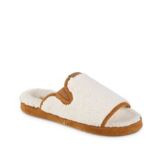 Acorn-Harbor Slide Slipper - Women's Crafted from recycled materials, the Harbor slide slipper from Acorn is a cozy and sustainable add to your wardrobe. Cloud Cushion™ padding offers ample comfort. Open Toe Slippers With Textured Footbed For Indoor Use, Indoor Open Toe Slippers With Textured Footbed, Textured Footbed Open Toe Slippers For Indoor Use, Comfortable Cream Synthetic Slippers, Open Toe Indoor Slippers With Textured Footbed, Cozy Brown Slippers With Textured Footbed, Comfortable White Slippers With Cushioned Footbed, Comfortable Beige Slide Slippers, Comfortable Beige Synthetic Slippers