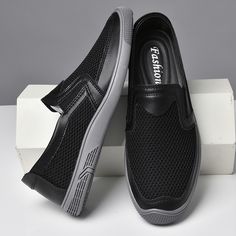 Occasion : Casual Fashion Element : Sewing Shoes Type : Loafers Fit : Fits true to size, take your normal size Pattern Type : Solid Insole Material : PU Season : Spring/Autumn Model Number : GX1122 Lining Material : NONE Outsole Material : Rubber Closure Type : SLIP-ON Feature : Breathable,Massage Upper Material : Mesh (Air mesh) Brand Name : mogaciillo Item Type : Casual Shoes Department Name : ADULT Tips: 1. This is NOT Standard EUR \ US Size. 2. The foot length is the only standard for custom Casual Black Breathable Slip-on Sneakers, Black Sporty Slip-ons With Cushioned Footbed, Black Breathable Slip-on Sneakers For Outdoor Activities, Black Breathable Slip-on Walking Shoes, Casual Black Slip-resistant Walking Shoes, Black Slip-on Sneakers With Rubber Sole For Walking, Sporty Black Slip-on Sneakers For Walking, Casual Black Non-slip Walking Shoes, Black Slip-on Walking Shoes