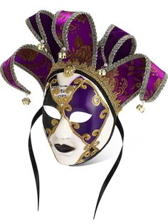 PRICES MAY VARY. Versatile and Aesthetic Design: this package includes 1 vintage full face Venetian decorative masks for women, adding a touch of elegance and charm to any occasion; The masks feature hidden hanging ribbons that allow them to be hung as wall decorations, and ribbons for comfortably wearing them on the face Durable and Elegant Materials: our Venetian masquerade mask is crafted from quality resin, brocade, glitter, and faux pearls, guaranteeing long lasting wear while maintaining s Masquerade Mask Full Face, Mask For Party, Couples Masquerade Masks, Jester Mask, Mask Full Face, Jester Costume, Mask Men, Masquerade Ball Mask, Venice Mask