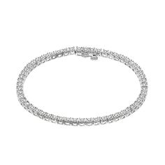 Dress to dazzle whenever you pair this stunning diamond tennis bracelet with your favorite outfits. Dress to dazzle whenever you pair this stunning diamond tennis bracelet with your favorite outfits.Click on this JEWELRY & WATCHES GUIDE to learn about fit, styles, materials and more! Nickel free Metal: sterling silver Length: 7 in. Packaging: boxed Finish: polishedDIAMOND DETAILS Total weight: 1/2 ct. Shape: round Setting: prong Gemstones may have been treated to enhance their appearance. Special care may be required. Please visit our Gemstone Treatment & Special Care Guide for more information. Image(s) may be enlarged to show detail. Please note, due to the high value of this item, a signature may be required upon delivery. Size: 7". Color: Silver Tone. Gender: female. Age Group: adult. Classic Sterling Silver Tennis Bracelet With Sparkling Stones, Classic Sterling Silver Hallmarked Tennis Bracelet, Elegant Silver Tarnish-resistant Tennis Bracelet, Silver Tennis Bracelet With Diamond-cut Cubic Zirconia, Silver Cubic Zirconia Tennis Bracelet, Tarnish Resistant, Tennis Bracelet Diamond, 2 Carat, Tennis Bracelet, Tennis