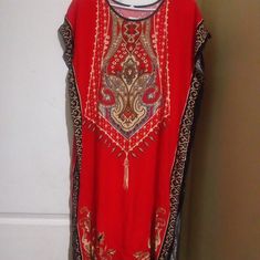 Fashion Miniskirt Kaftan 100% Cotton Casual Red Dress For Festive Occasions, Red Sleeveless Dress For Festivals, Red Sleeveless Dresses For Festivals, Traditional Red Dress With Long Skirt, Traditional Red Long Dress, Festive Red Long Skirt Dress, Traditional Long Red Dress, Red Long Skirt Dress, Casual Red Long Dress