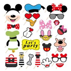 PRICES MAY VARY. Include: 25pcs print card+25pcs bamboo sticks+25pcs glue dots. Material: 350g card printing. Easy to setup - Simple and fast DIY setup with included bamboo sticks and glue. This mouse photo booth props decorations are suitable for many occasions, including but not limited to minnie and mickey birthday parties, mouse clubhouse parties, oh twodles bday, toodles parties, baby shower, bridal parties and bachelorette parties and more. If you're looking for 1st, 2nd, 3rd and 4t mouse Mickey Photo Booth, Mickey Mouse Photo Booth, Selfie Props, Mickey Decorations, Mickey Mouse Photos, Mickey Theme, Mickey Birthday Party, Mouse Photos, Minnie Birthday Party