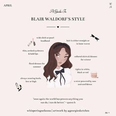 Check more at https://howcandothis.com/womenstyle/47737/ Floral Dress Winter, Mode Gossip Girl, Estilo Blair Waldorf, Blair Waldorf Aesthetic, Stile Blair Waldorf, Blair Waldorf Style, Etiquette And Manners, Act Like A Lady, Charm School