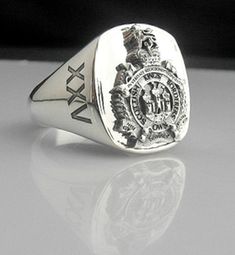 Description Kings Own Scottish Borderers Bespoke Sterling Silver Ring This ring has been hand made in our studio by our own skilled silversmith Artisans it is solid back filled for a comfort fit. Measurements are 20mm high by 18mm wide on face of ring and is all sterling Silver 92.5 percent. This ring is Hallmarked with makers mark Sir Yes Sir and metal purity 92.5s. It has been Oxidized on emblem to make it stand out and it is also on a highly polished background One side of ring has Once A Bor Classic Silver Signet Ring Collectible, Collectible Sterling Silver Ring With Wide Band, Elegant Silver Signet Ring For Commemoration, Elegant Silver Engraved Ring For Commemoration, Classic Sterling Silver Signet Ring For Commemoration, Collectible Sterling Silver Hallmarked Dome Ring, Sterling Silver Signet Ring With Engraving For Commemoration, Sterling Silver Hallmarked Dome Ring Collectible, Sterling Silver Hallmarked Dome Ring For Collectors