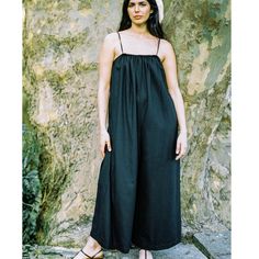 Ozma Of California Vera Jumpsuit Regan Silk Noil Black Xs Brand New Vera Jumpsuit Regan Silk Noil Black Xs - Relaxed Fit Bought It Last Month For Vacation But Never Wore It Chest: 21" Hip: 25" Inseam: 22" Outseam: 43.5" #Shainamote #Rudyjude #Ozma #Californiachic Sold Out In This Size Black Overall Jumpsuit For Vacation, Black Overall Jumpsuits And Rompers For Vacation, Black Overalls Jumpsuit For Vacation, Black Overalls For Vacation, Black Relaxed Fit Jumpsuits And Rompers For The Beach, Chic Black Cotton Jumpsuits And Rompers, Black Relaxed Fit Jumpsuits And Rompers For Vacation, Black Relaxed Fit Jumpsuit For Vacation, Relaxed Fit Black Jumpsuit For Vacation