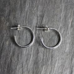 Extra Small Sterling Silver Hammered Hoop Earrings - Handmade 3/4" Classic Hoops - To Wear Everyday - Earrings That Go With Everything by AccentYourself on Etsy Adjustable Cadmium-free Hoop Earrings As Gift, Handmade Small Hoop Earrings, Simple Hoop Earrings As Gift, Simple Hoop Earrings For Gift, Nickel-free Small Hoop Earrings For Anniversary, Simple Small Adjustable Hoop Earrings, Small Hoop Hypoallergenic Earrings For Anniversary, Small Hypoallergenic Hoop Earrings For Anniversary, Adjustable Small Hoop Beaded Earrings