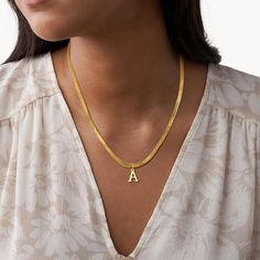 Introducing our Initial Snake/Herringbone chain – a timeless blend of elegance and personalization. Crafted with precision, this delicate herringbone chain features a customizable initial pendant, making it a perfect expression of your unique style. Whether a thoughtful gift or a chic addition to your own collection, this necklace effortlessly combines classic design with a touch of individuality. Elevate your look with the Initial Snake Chain, where sophistication meets personal flair. Choose y Personalized Adjustable Chain Necklace, Trendy Herringbone Necklace With Delicate Chain For Gift, Delicate Chain Herringbone Necklace As Gift, Chic Delicate Chain Herringbone Necklace As Gift, Chic Herringbone Necklace With Delicate Chain As Gift, Elegant Box Chain Necklace For Personalized Gift, Chic Herringbone Necklace With Delicate Chain For Gift, Modern Initial Necklace For Anniversary, Tarnish Resistant Herringbone Necklace Gift