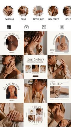 an image of the website for jewelry store